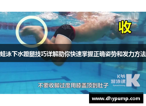 蛙泳下水蹬腿技巧详解助你快速掌握正确姿势和发力方法