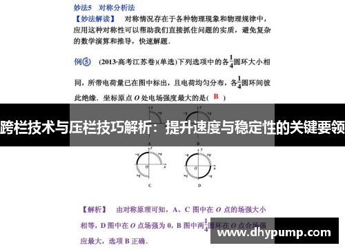 跨栏技术与压栏技巧解析：提升速度与稳定性的关键要领