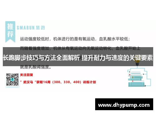 长跑脚步技巧与方法全面解析 提升耐力与速度的关键要素